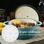 Panela de ferro fundido esmaltado de 22 cm compatível com todos os fogões